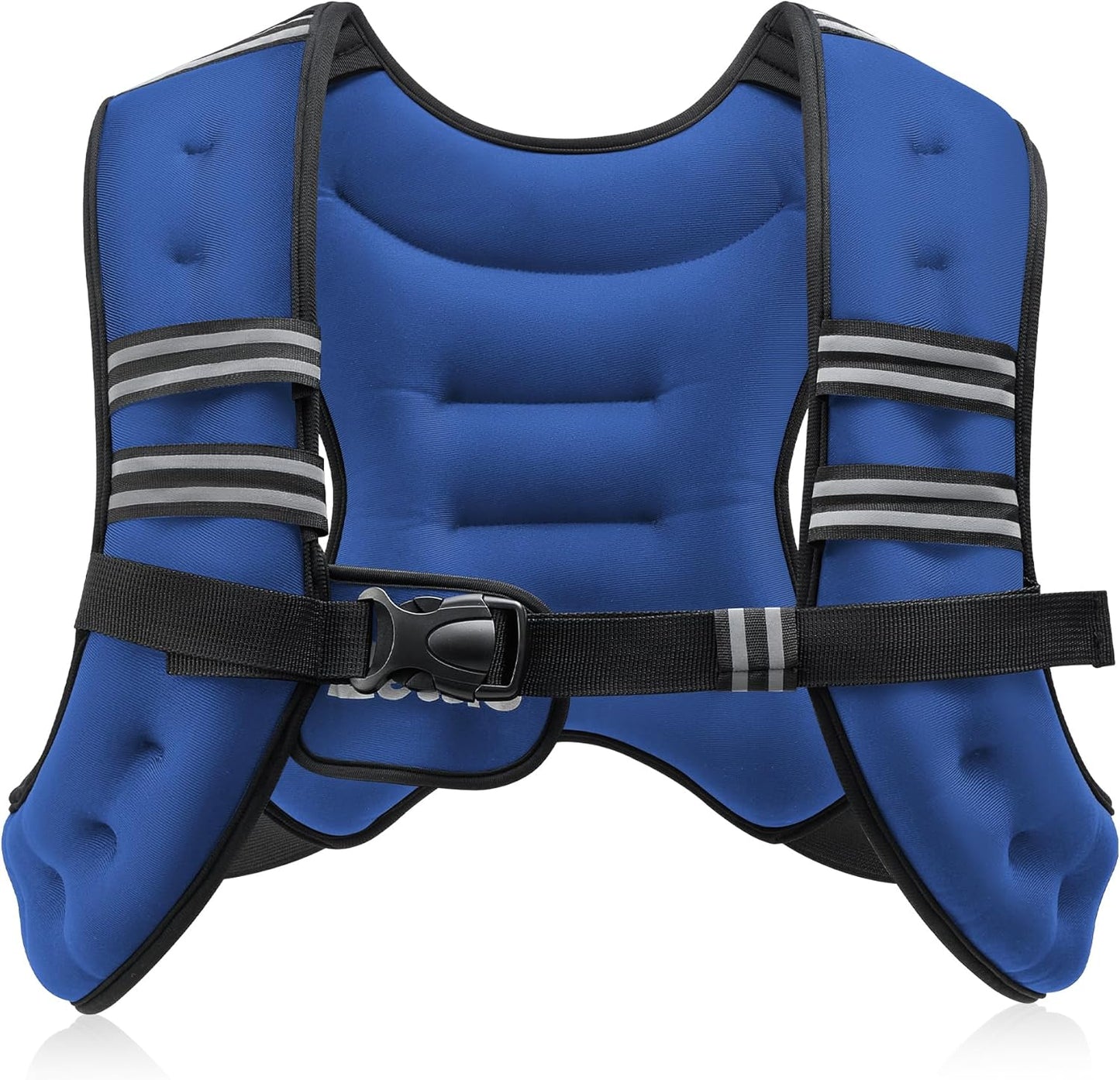 Gym Workout Weighted Vest 6lb/8lb/12lb/16lb/20lb/25lb/30lb With Reflective Stripes, Strength Training, Running, Fitness, Muscle Building, Weight Loss, Weightlifting