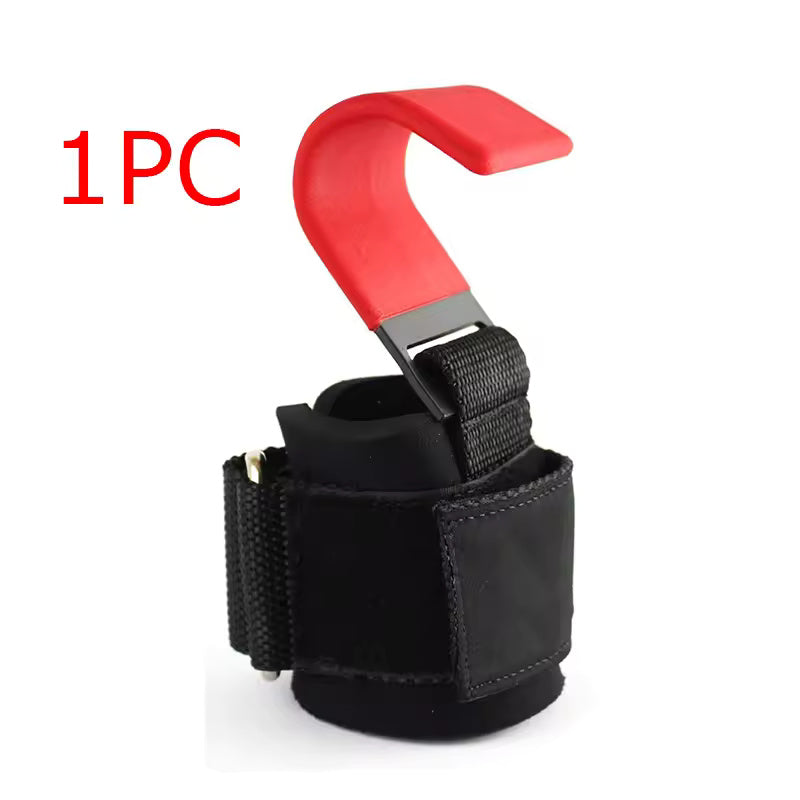 2 Pcs Weight Lifting Hooks - Upgraded Heavy Duty Lifting Wrist Straps for Deadlift, Powerlift, Pull up bar, Liftups, Shrugs, Alternative in Fitness Gym Power Training