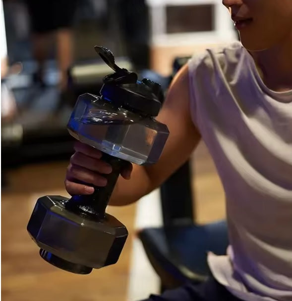 Dumbbell Water Bottle For Gym Fitness Sports 1.5L
