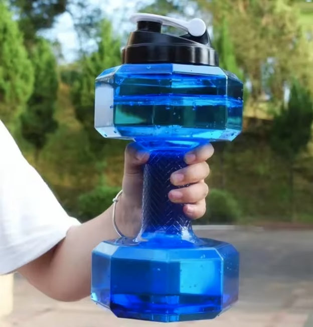 Dumbbell Water Bottle For Gym Fitness Sports 1.5L