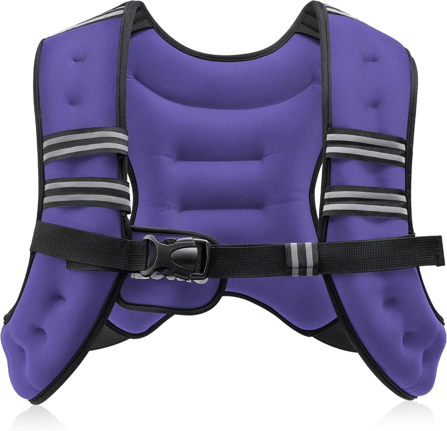 Gym Workout Weighted Vest 6lb/8lb/12lb/16lb/20lb/25lb/30lb  With Reflective Stripes, Strength Training, Running, Fitness, Muscle Building, Weight Loss, Weightlifting