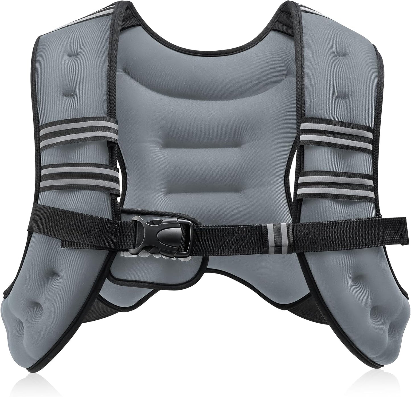 Gym Workout Weighted Vest 6lb/8lb/12lb/16lb/20lb/25lb/30lb  With Reflective Stripes, Strength Training, Running, Fitness, Muscle Building, Weight Loss, Weightlifting