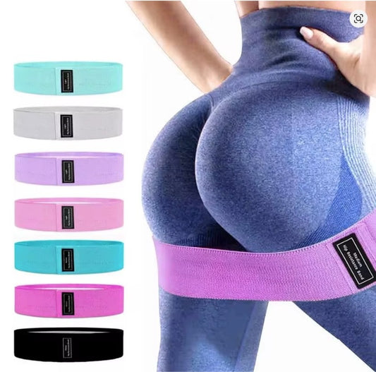 Fabric Resistance Hip Booty Bands Glute Thigh Elastic Workout Bands Squat Circle Stretch Fitness Strips Loops Yoga Gym